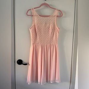Brand new, never worn, pink dress perfect for a wedding or special occasion